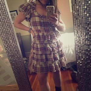 Juicy Couture sz 6 silk pinup girl ruffle dress